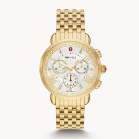 MICHELE - Sport Sail Gold Diamond Watch