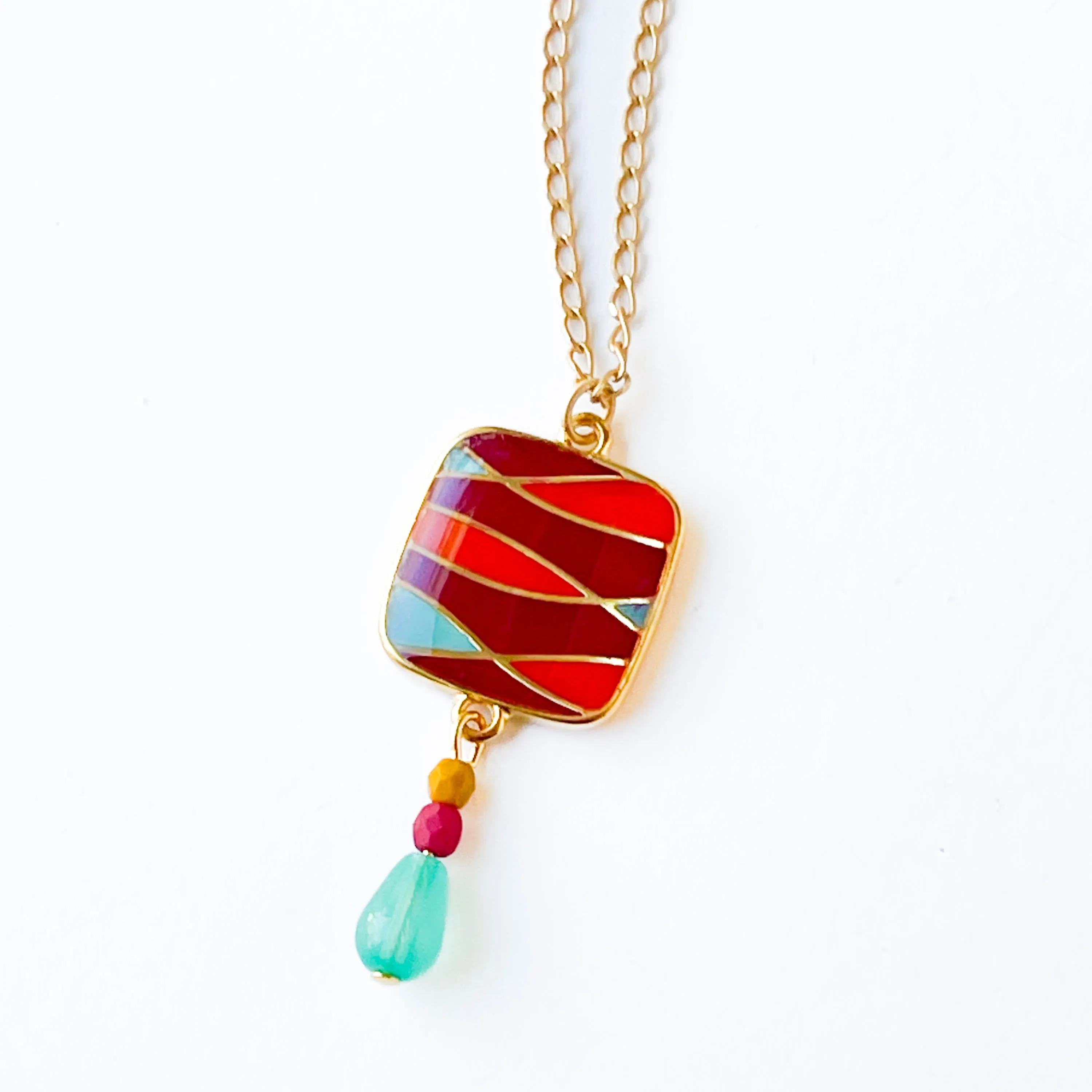 Mid-century Style Pendant necklace