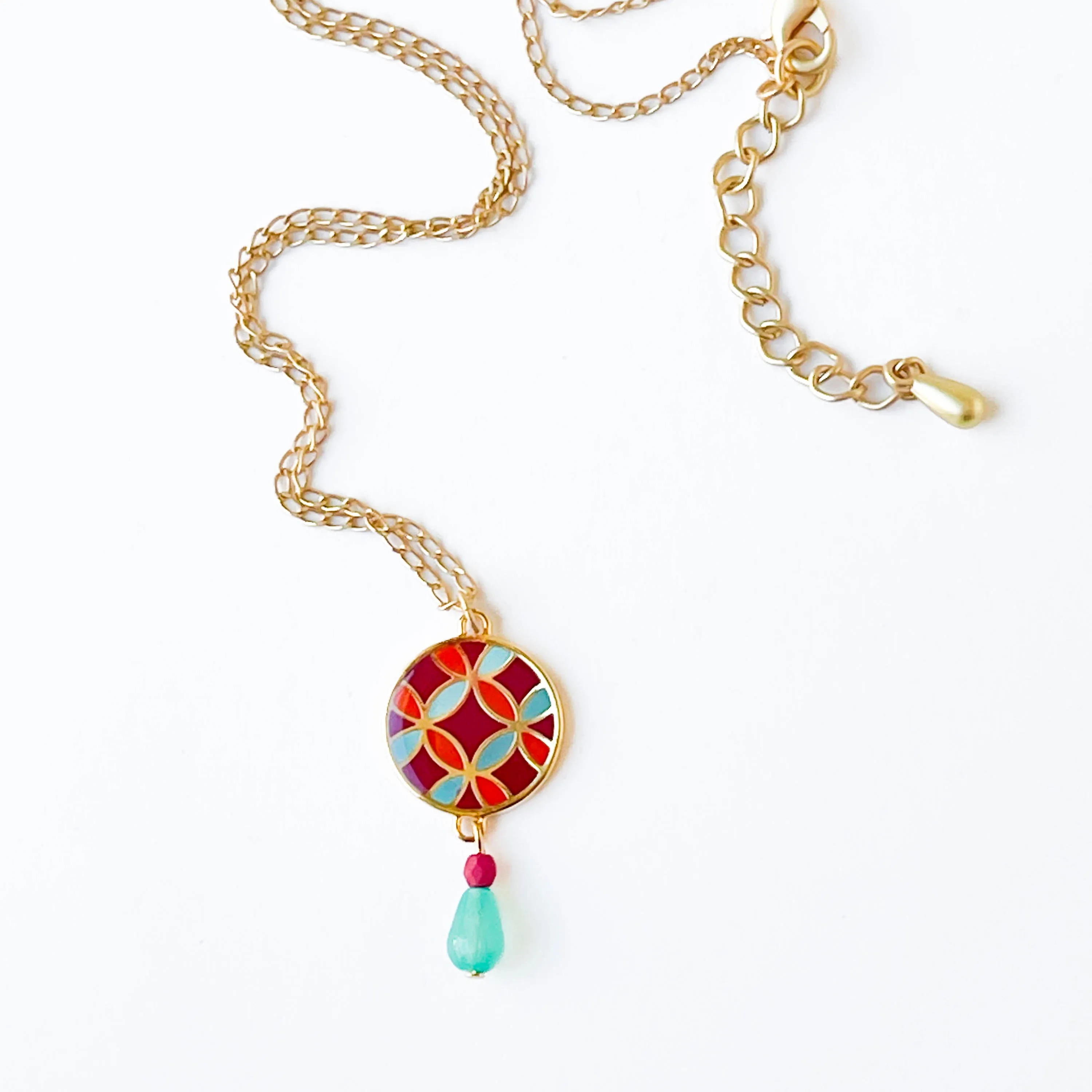 Mid-century Style Pendant necklace