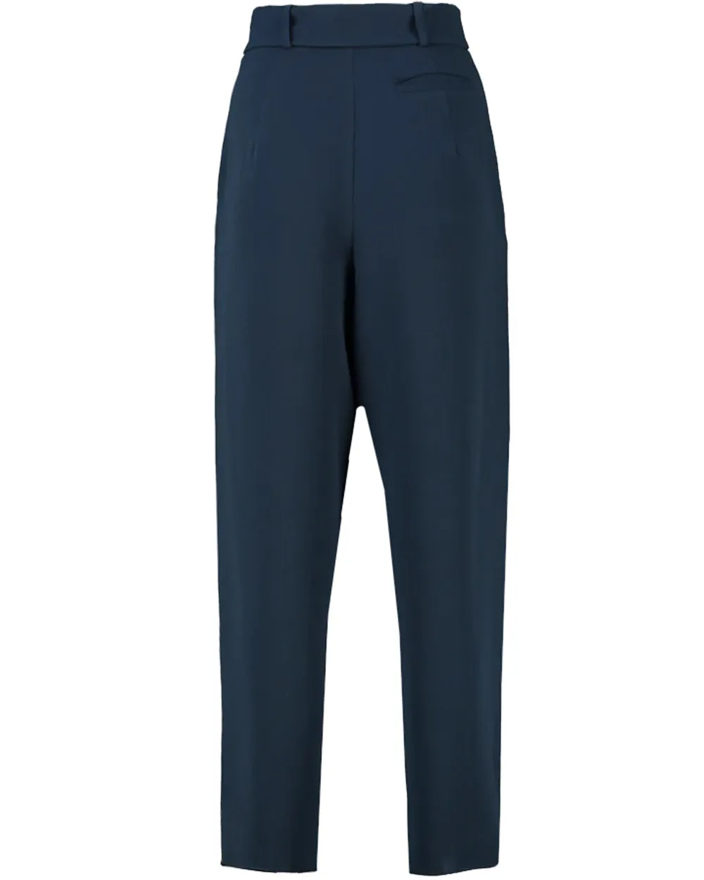 Navy Georgette Champion Plait Trouser