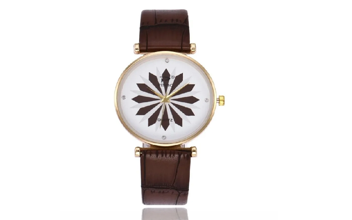 New Men's Flower Printed Sweet Quartz Analog Watch