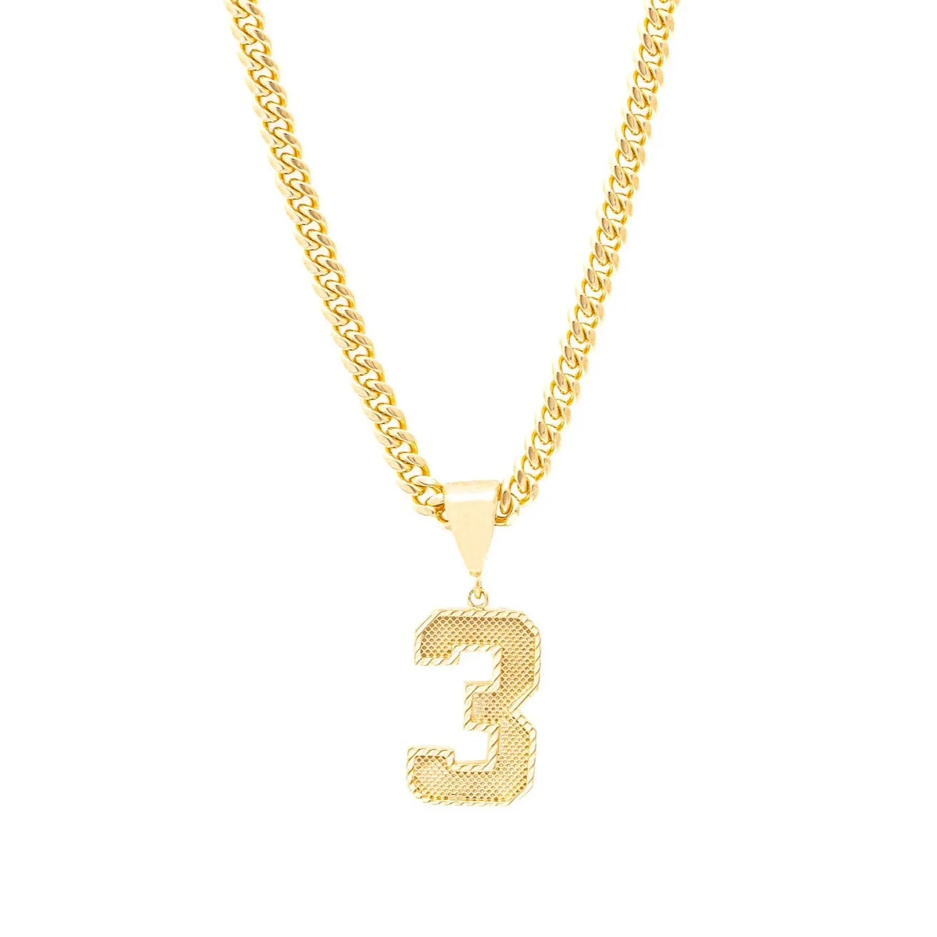 Number Pendant Necklace