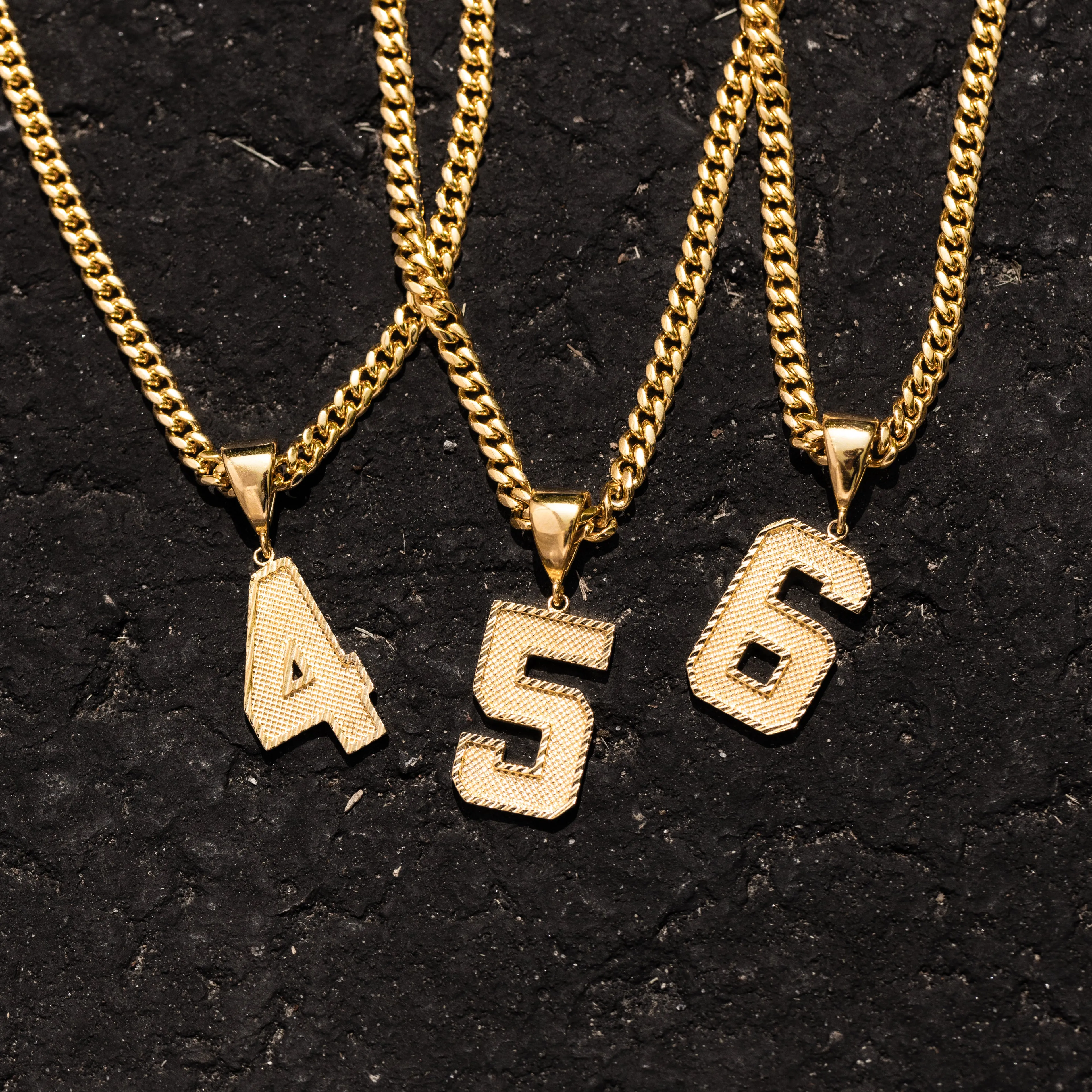 Number Pendant Necklace