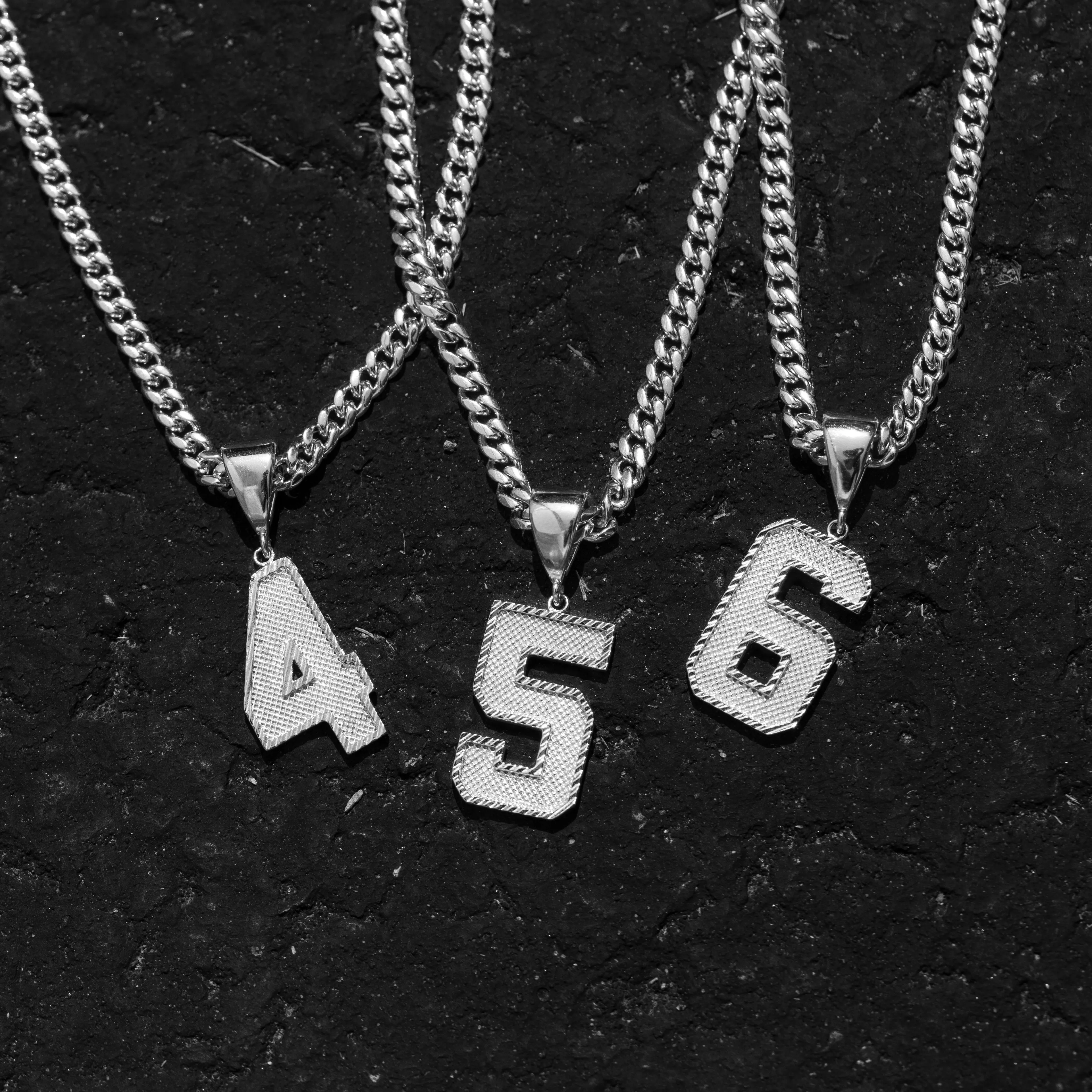 Number Pendant Necklace