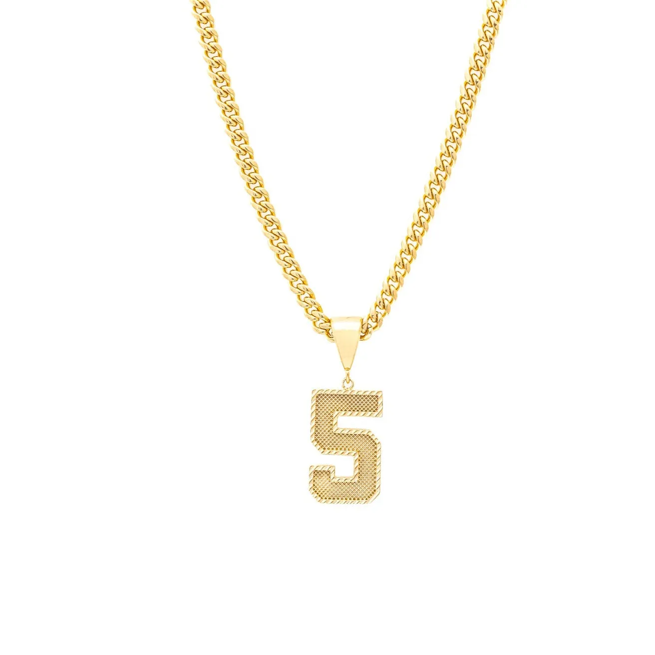 Number Pendant Necklace