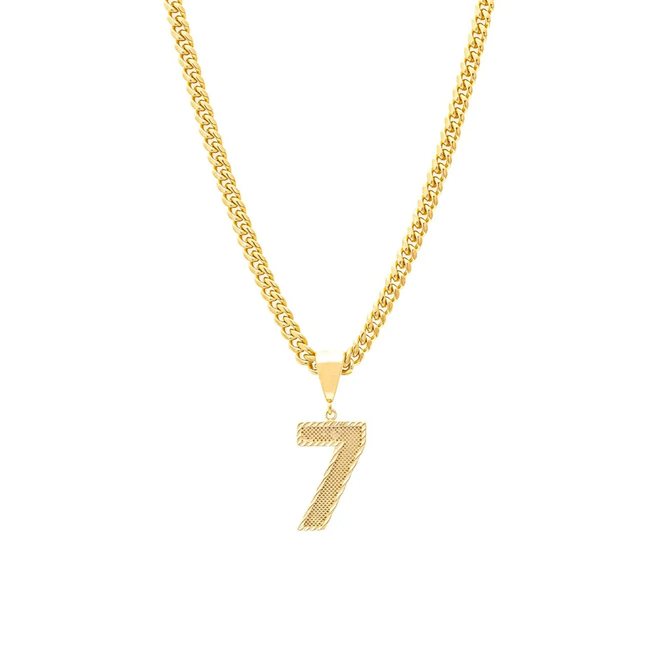 Number Pendant Necklace