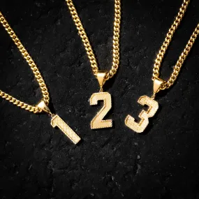 Number Pendant Necklace