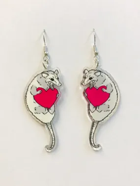 Opossum Earrings