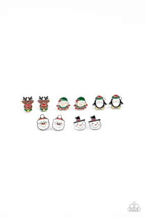 Paparazzi Starlet Shimmer Kids Christmas Earrings Pack of Ten