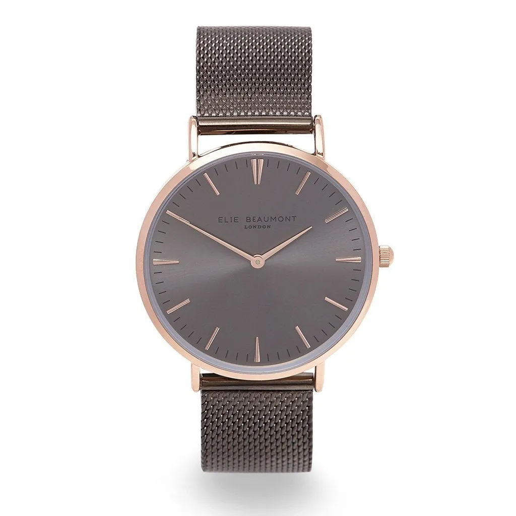 Personalised Elie Beaumont Dark Grey Ladies Watch