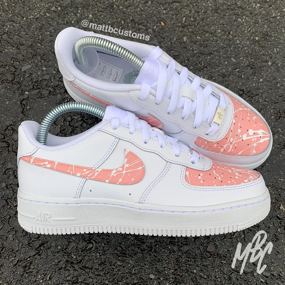 Pink Paint Splat - Air Force 1 | UK 4