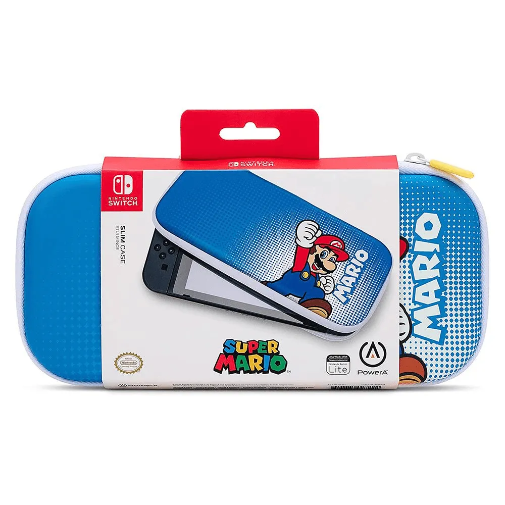 PowerA Slim Case for Nintendo Switch OLED Model, Nintendo Switch or Nintendo Switch Lite Mario Pop Art