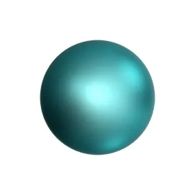 PRESTIGE Crystal, #5810 Round Pearl 5mm, Crystal Iridescent Dark Turquoise, (1 Piece)