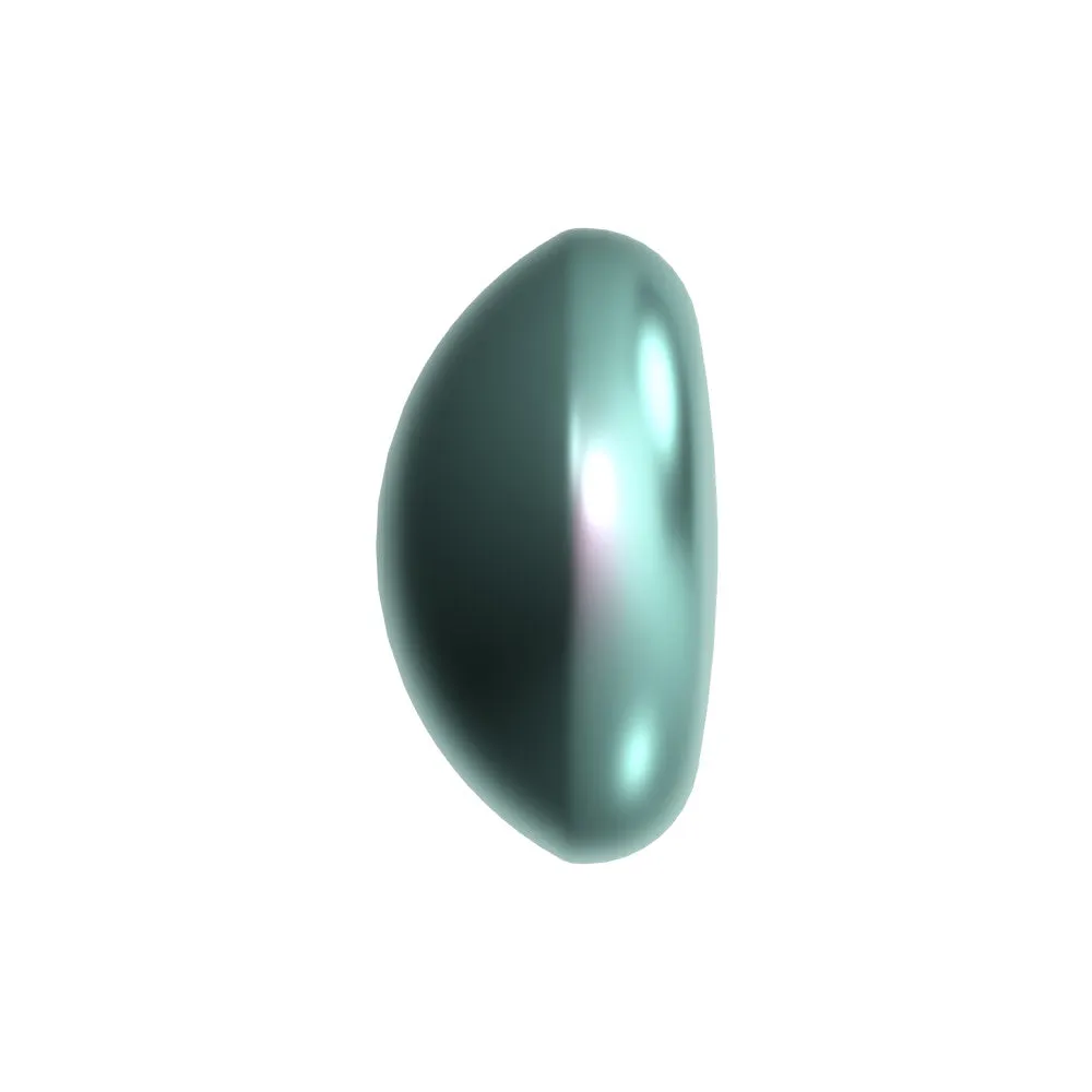 PRESTIGE Crystal, #5817 Cabochon Pearl 6mm, Iridescent Light Turquoise, (1 Piece)