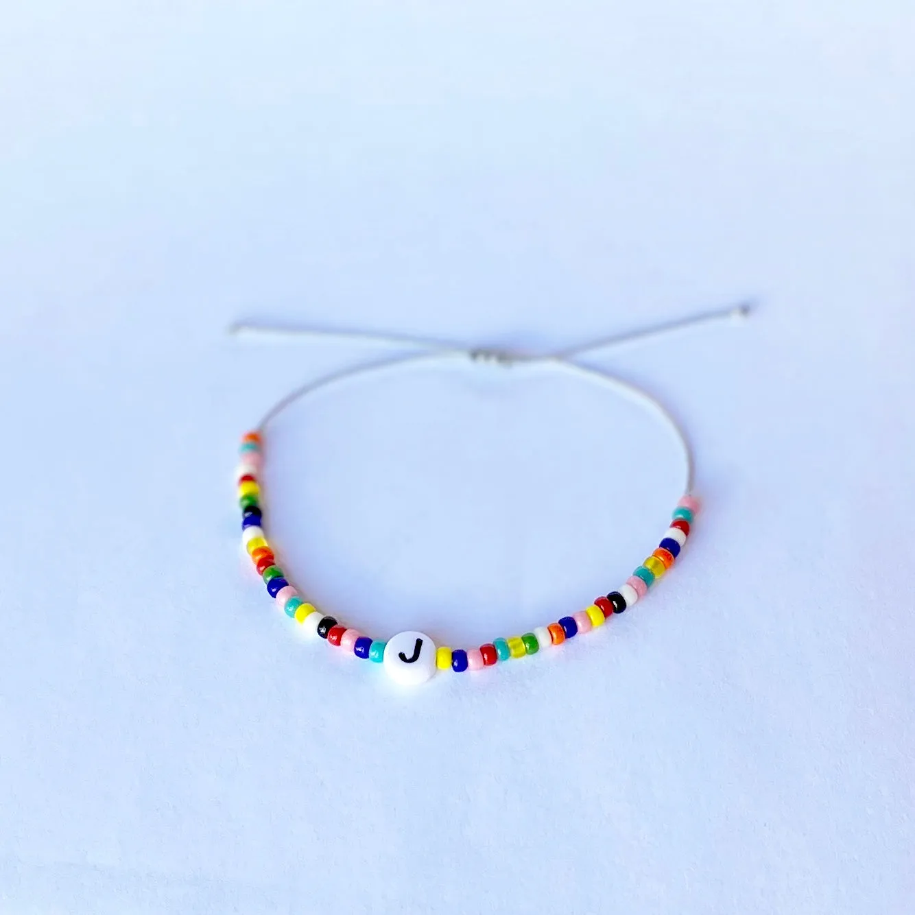 Rainbow Initial Bracelet