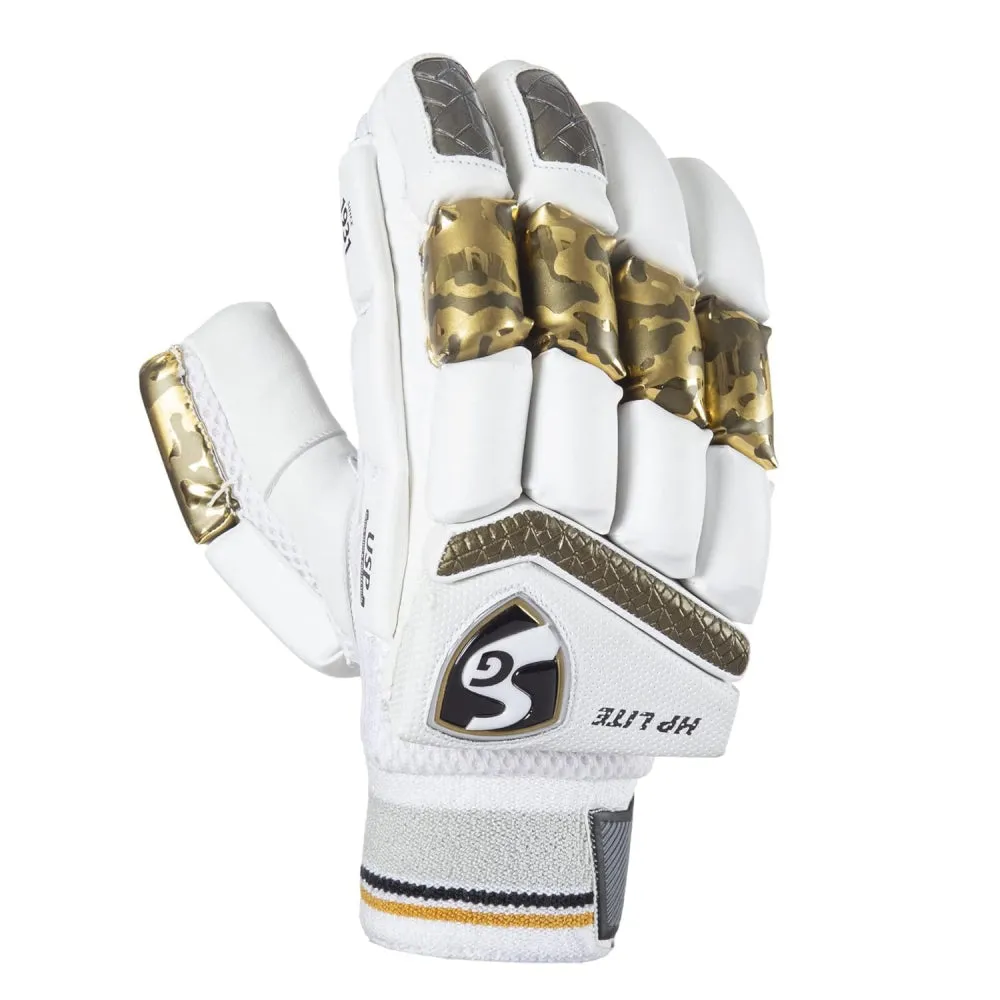 SG HP Lite LH Batting Gloves (White)