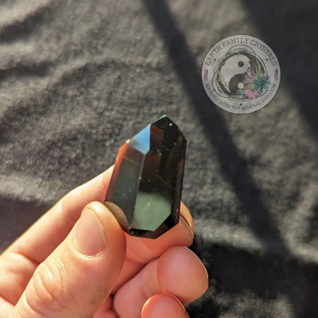 Smoky Quartz Mini Polished Point ~ Protective and Grounding Display Point ~