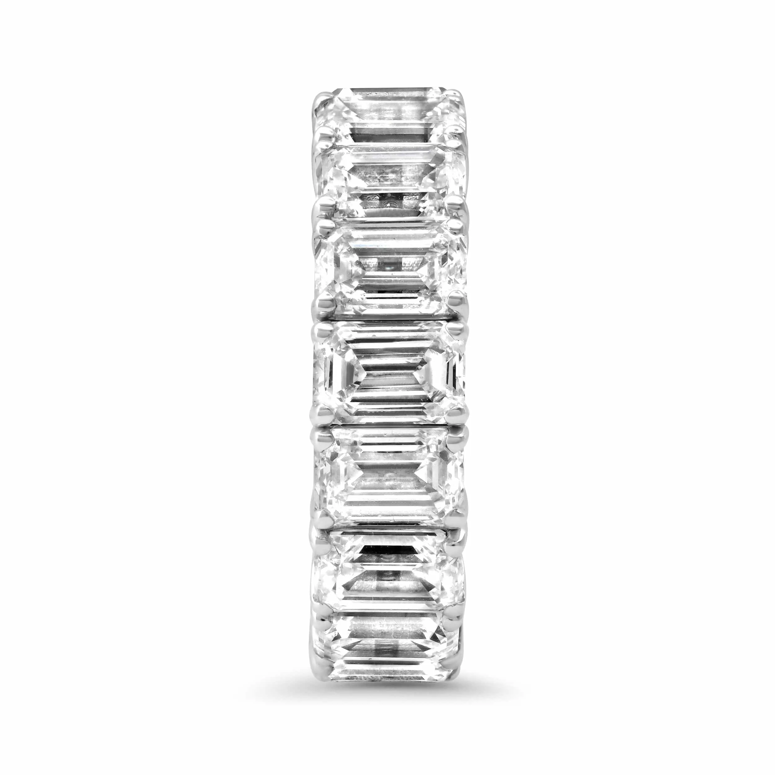 Stretch & Stack Emerald Cut Diamond Eternity Rings