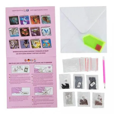 Sunshine Unicorn Crystal Art Card Kit