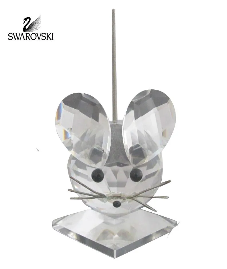 Swarovski Clear Crystal Figurine LARGE MOUSE Spring Cold Tail #7631 NR 040 000