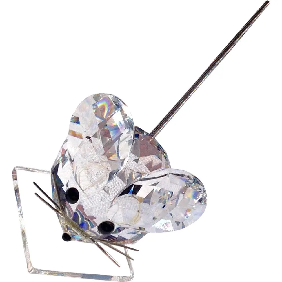 Swarovski Clear Crystal Figurine LARGE MOUSE Spring Cold Tail #7631 NR 040 000