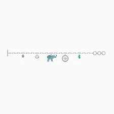 Swarovski Crystal Bracelet SYMBOLIC ELEPHANT BRACELET, Rhodium -5521444