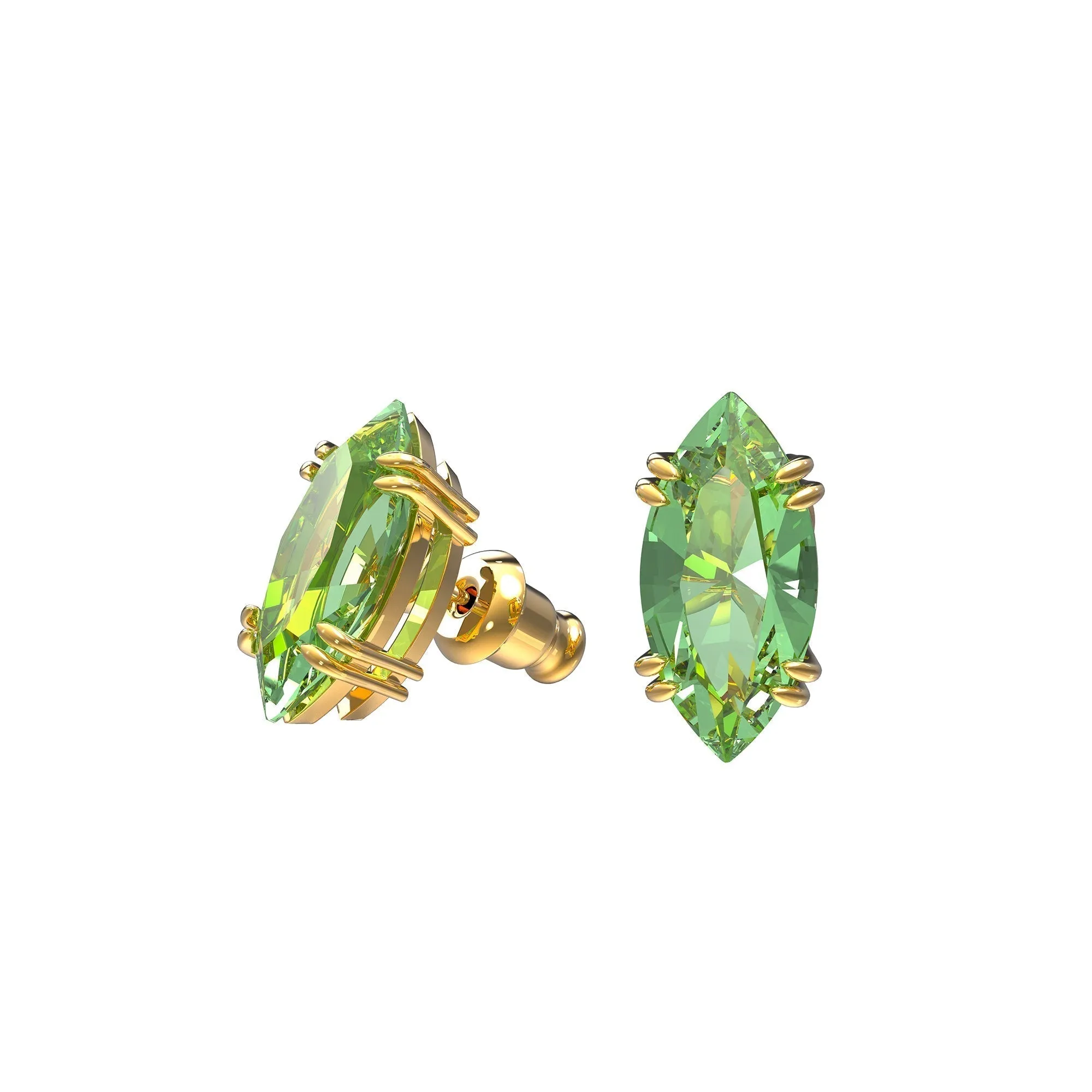 Swarovski Gema: Green Stud Earrings