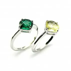 Swarovski LEA EMERALD Pair of Rings