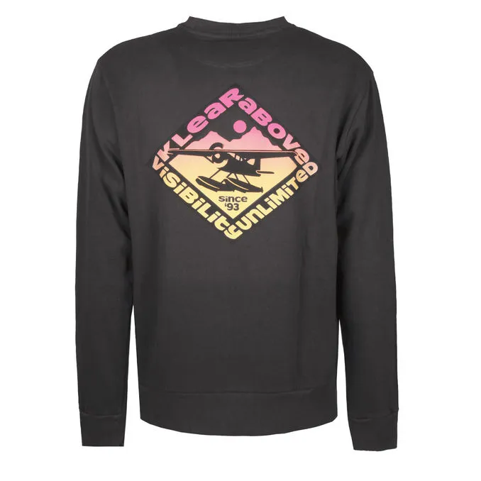 SWEATSHIRT FLOATBOAT CREW Unisex Black Licorice