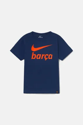 T-shirt navy blue and orange Bara Nike  – Junior