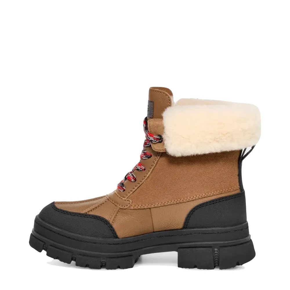 UGG Women's Ashton Addie Waterproof Lace Boot in Chestnut