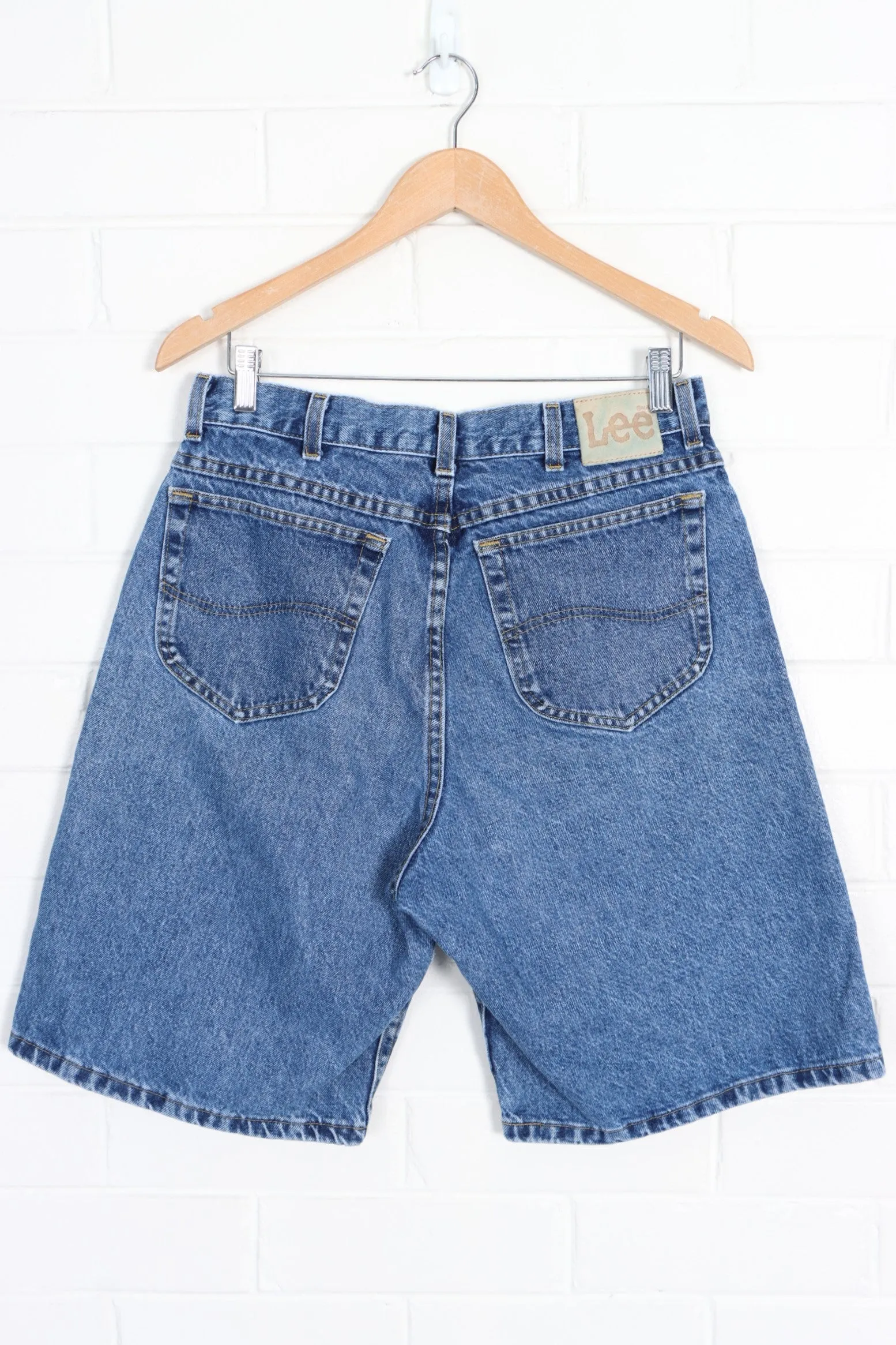 Vintage LEE Denim Shorts Jorts USA Made (34)