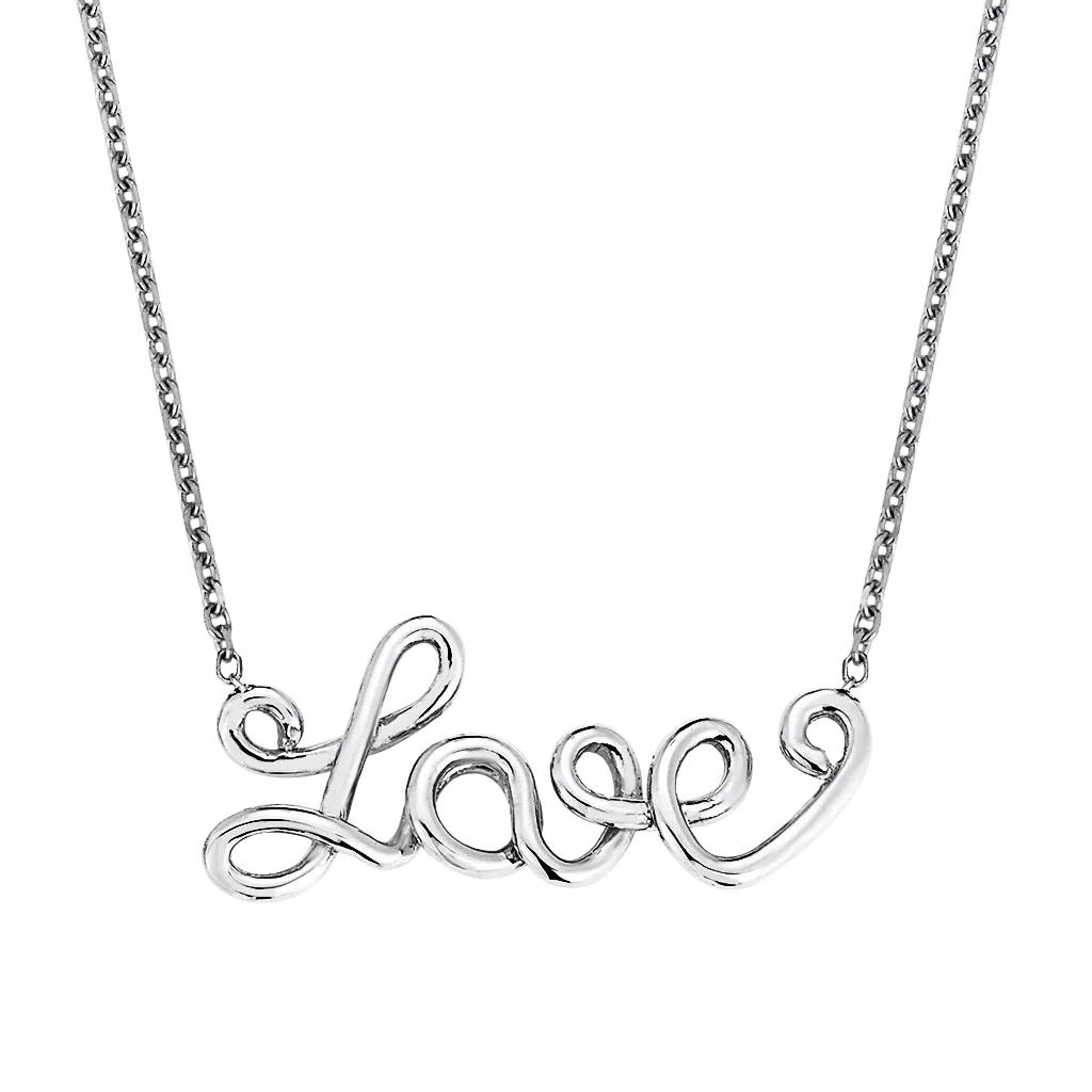 Wire Word Necklace