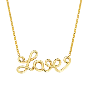 Wire Word Necklace