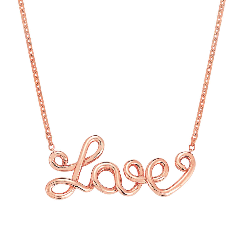 Wire Word Necklace