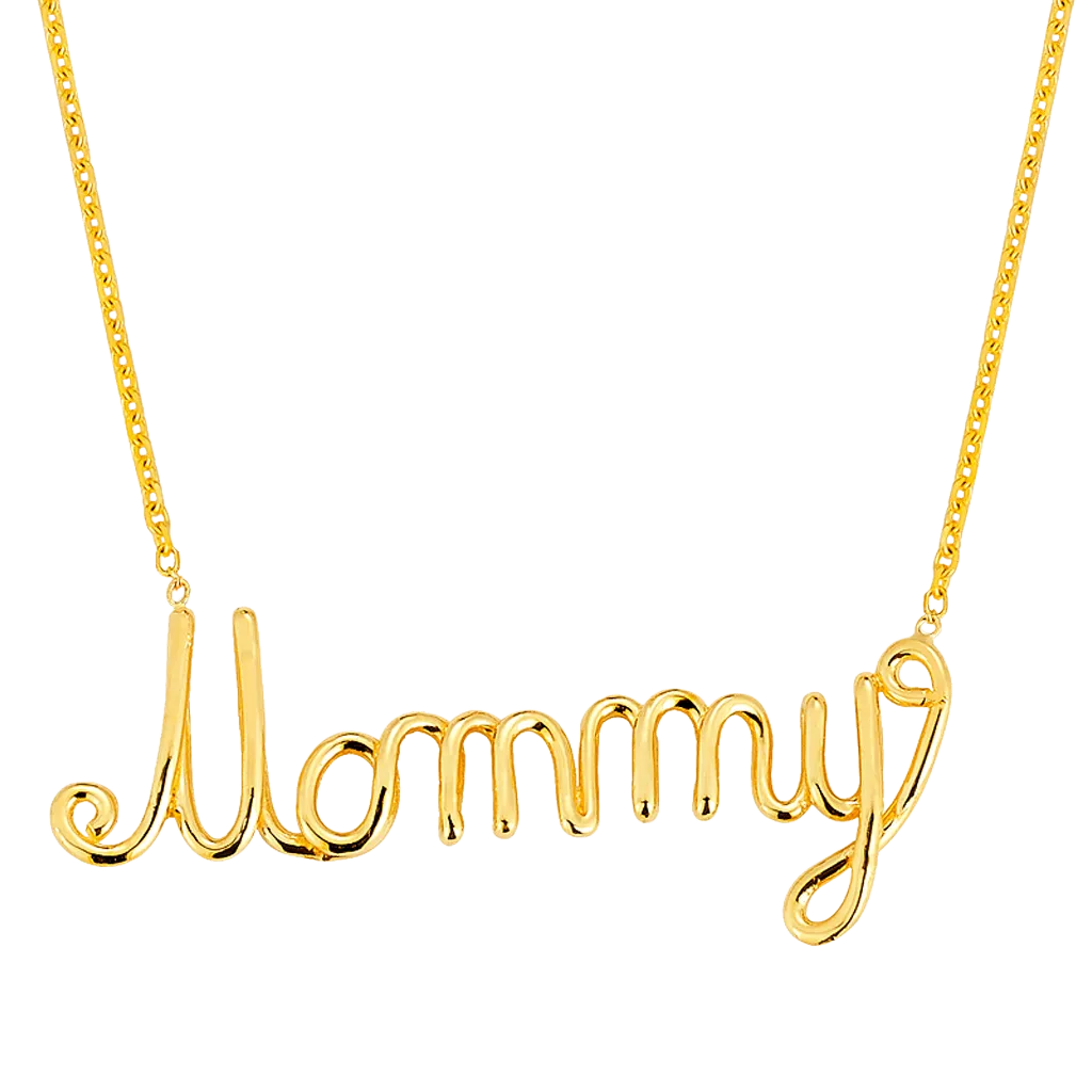 Wire Word Necklace