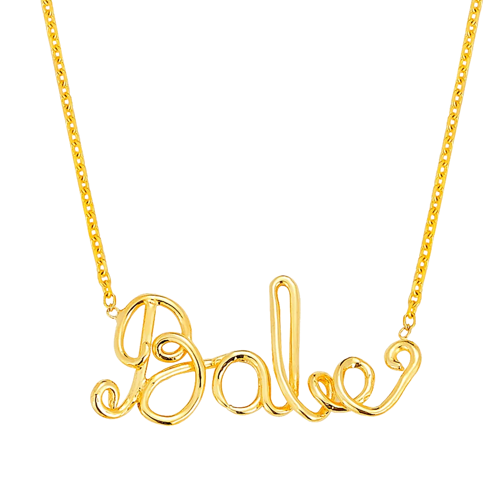 Wire Word Necklace